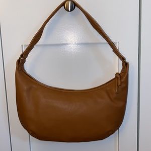 Madewell The Piazza Small Slouch Shoulder Bag New with Tag Timber Beam Tan Purse